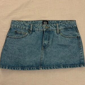 BDG Light Blue Denim Mini Skirt